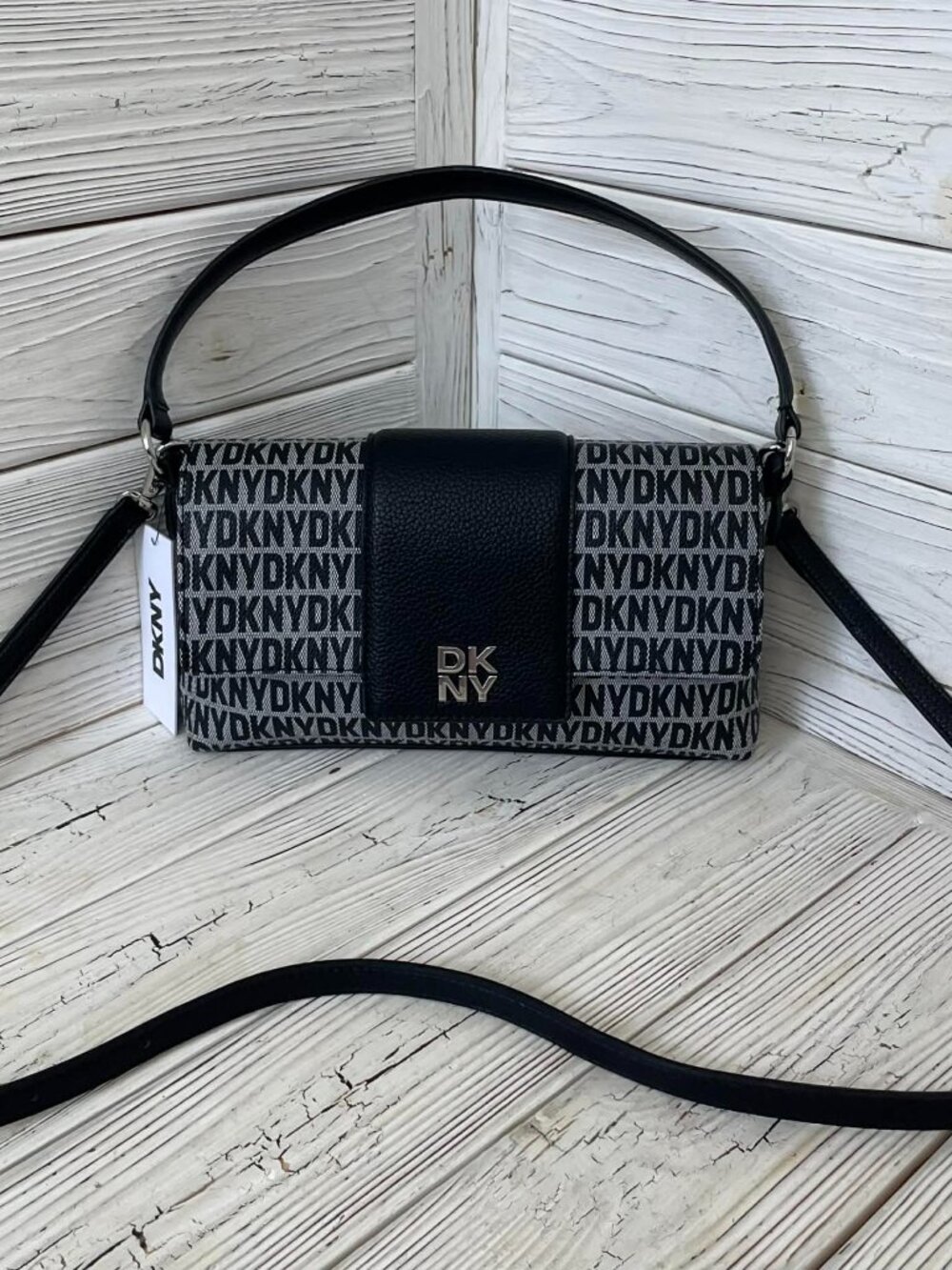 DKNY Chriselle Flap Demi Crossbody Bag Handbag